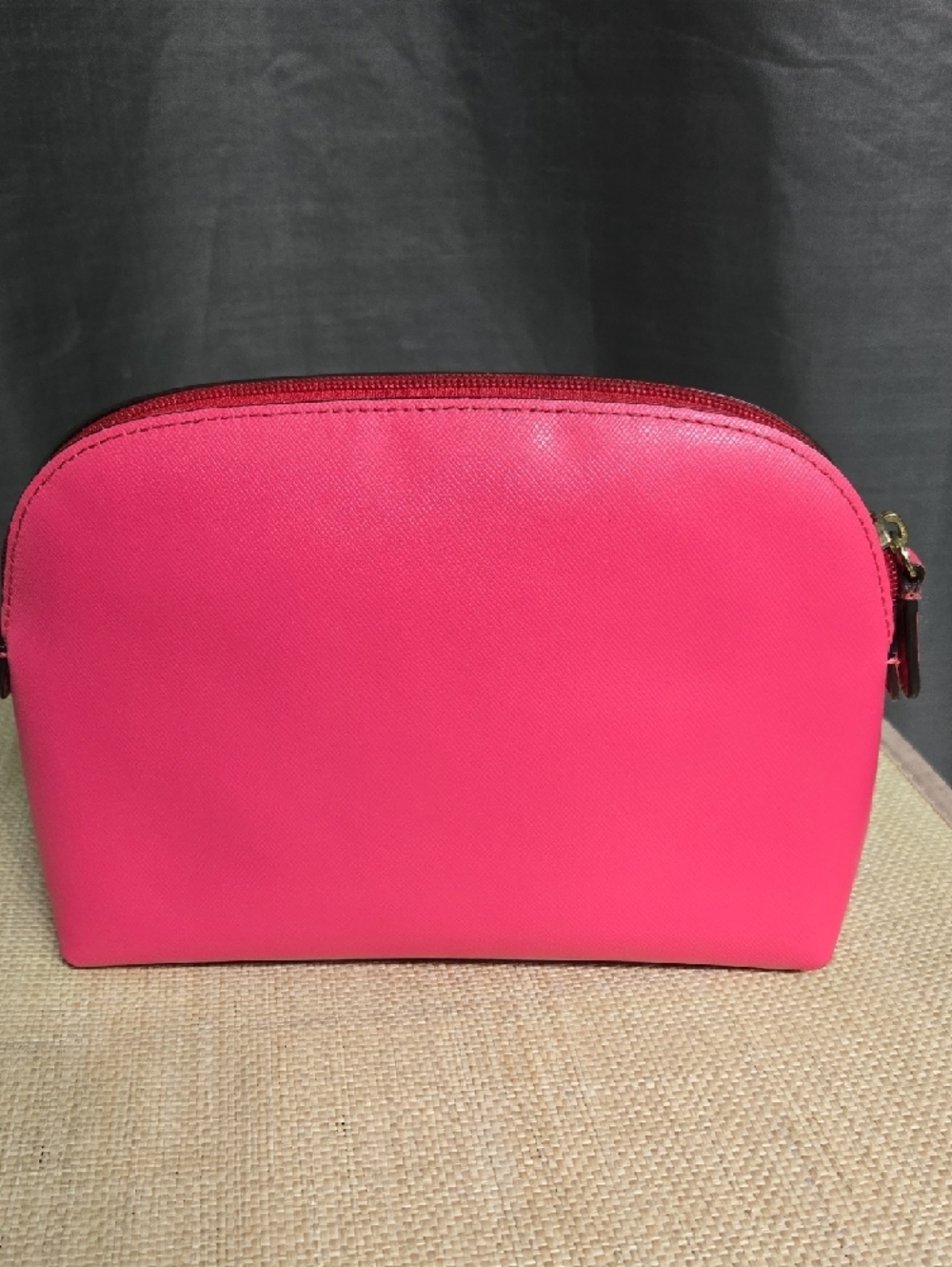 Coach Hot Pink Saffiano Cosmetic Bag - Picture 2 of 9